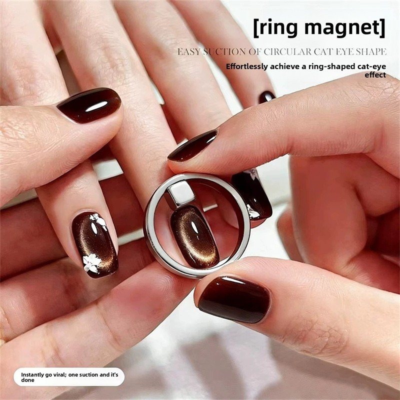 Double-head French Nail Art Magnet Set 3D Strong Cat Eye Magnet Nail Art Gel Pol