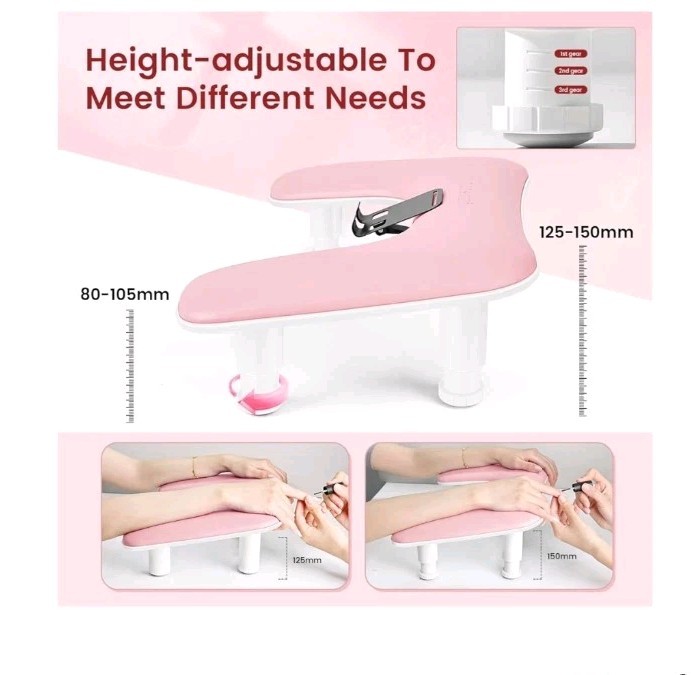 Big Arm Rest for Nails Tech,2nd Generation U-Shaped,Manicure Nail Arm Rest Stand