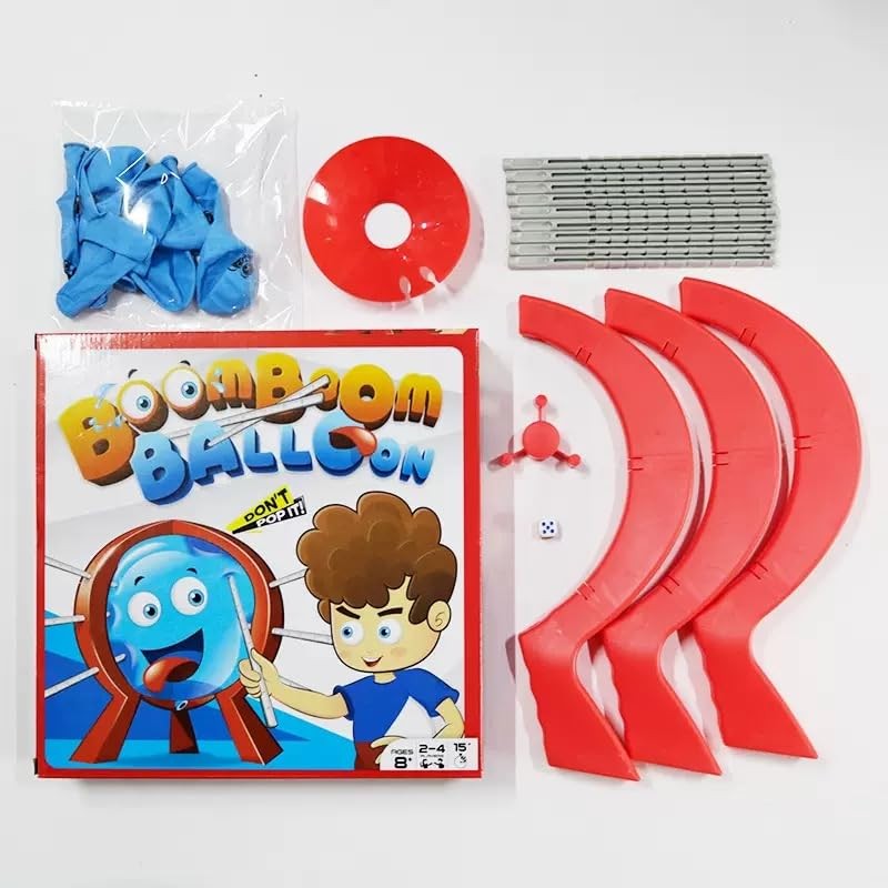 ZSKXYRUS Balloon Blast Party Game Set Entertaining Small, Red, Multicolored