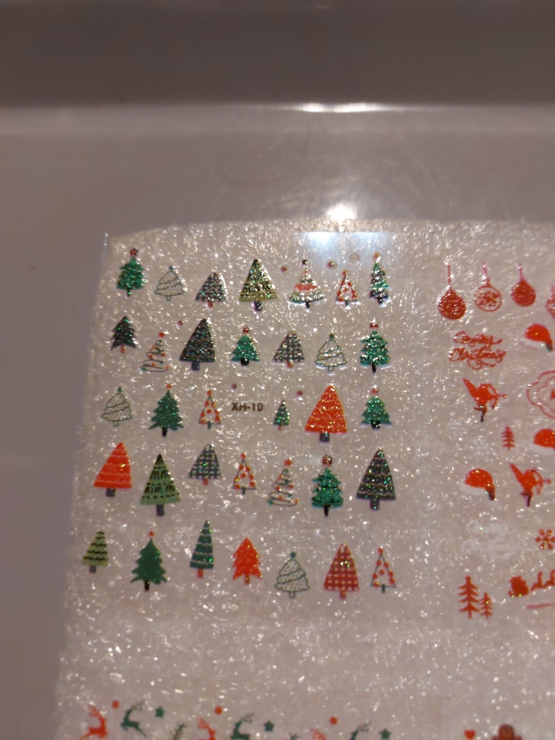8 X Small Sheets Of Christmas Nail Art Stickers (Dn175) New