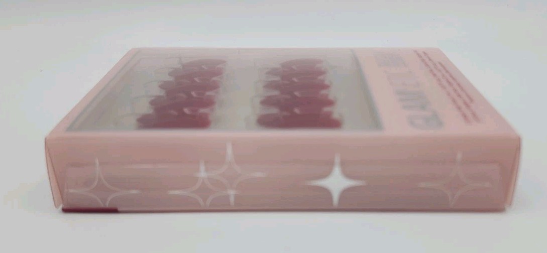 Glamnetic Classic Red Short Almond Press On Nails 30 Nails