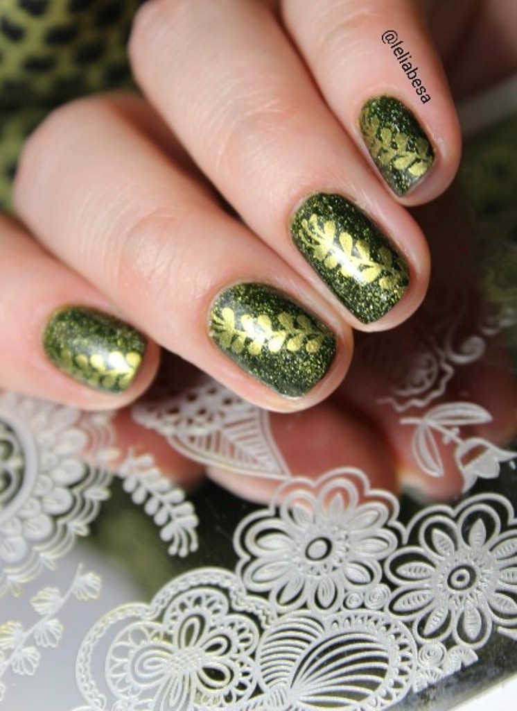 Chic Flower Theme Nail Art Stamping Manicure DIY Template Image Plate BP L014