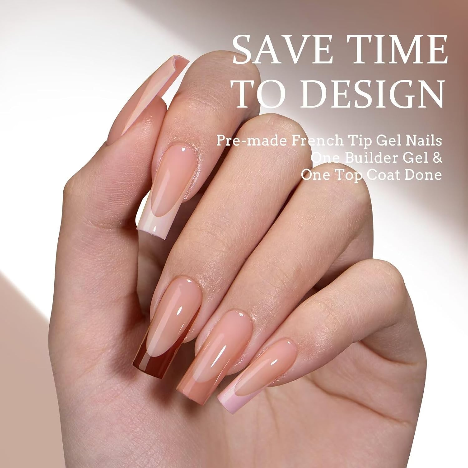 XCOATTIPS All-in-One Nail Kit – 30 Days Long-Lasting French Tips Combo