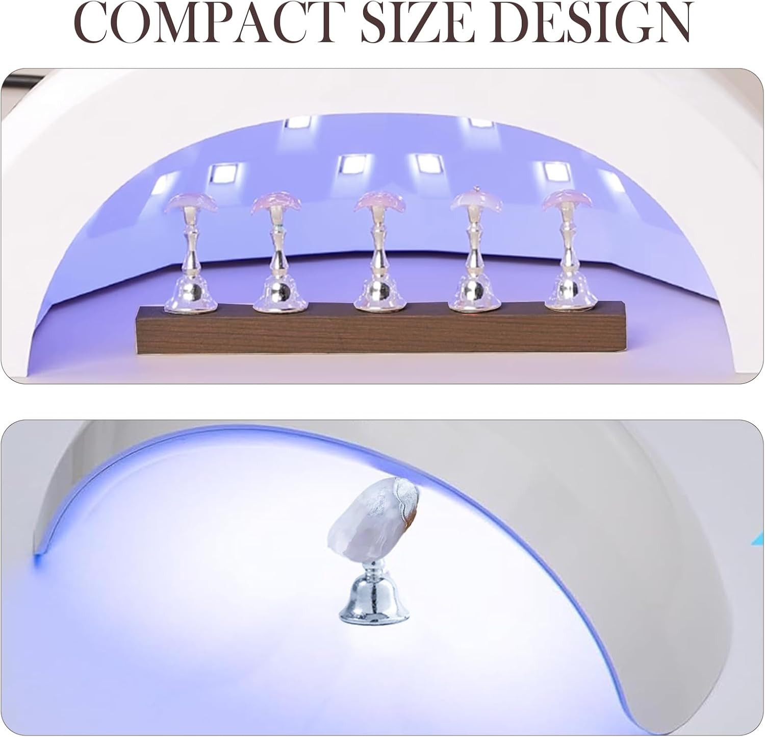 2-Pack Super Magnetic Nail Holders – Wearable Nail Bases & Nail Display Stands f