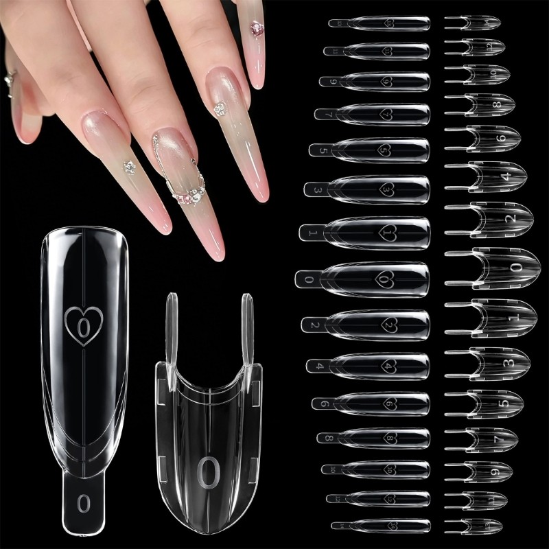 Strong ABS Rockets Sandwiches Shape Nail Extension Forms 120Pcs Smooth Surfaces