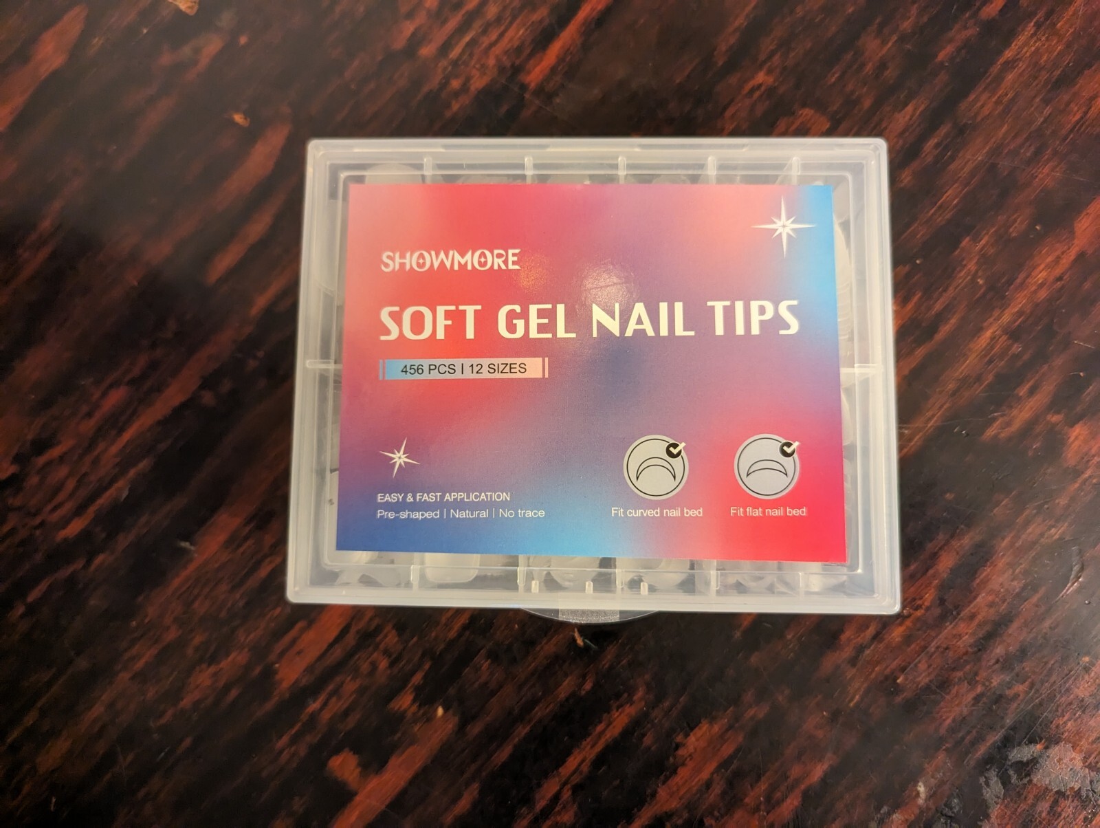 Showmore Soft Gel Nail Tips 456 Count 12 Sizes New