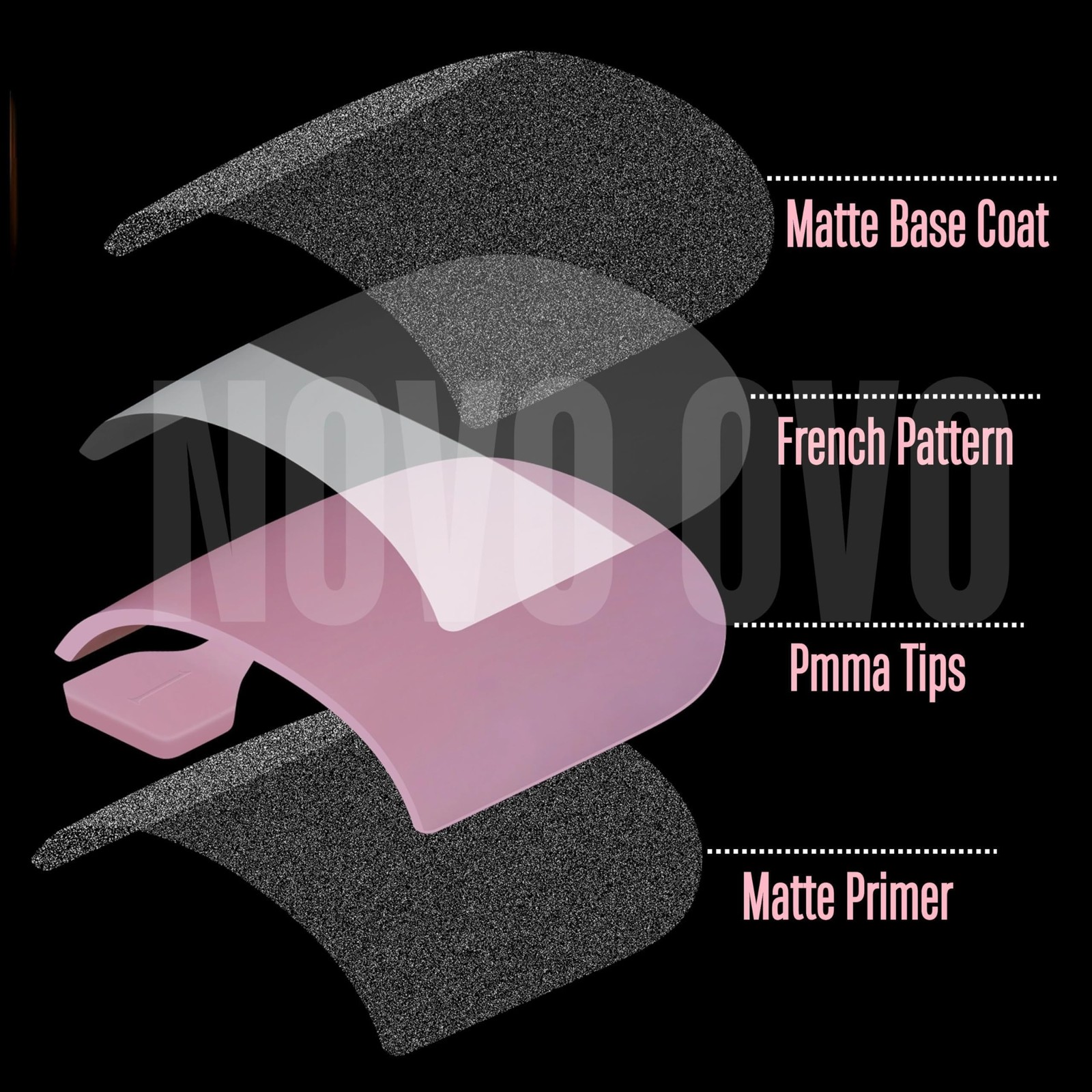 French Tip Toe Nail Tips Press On, Sharp Square Pre-Designed Soft Gel False Toen