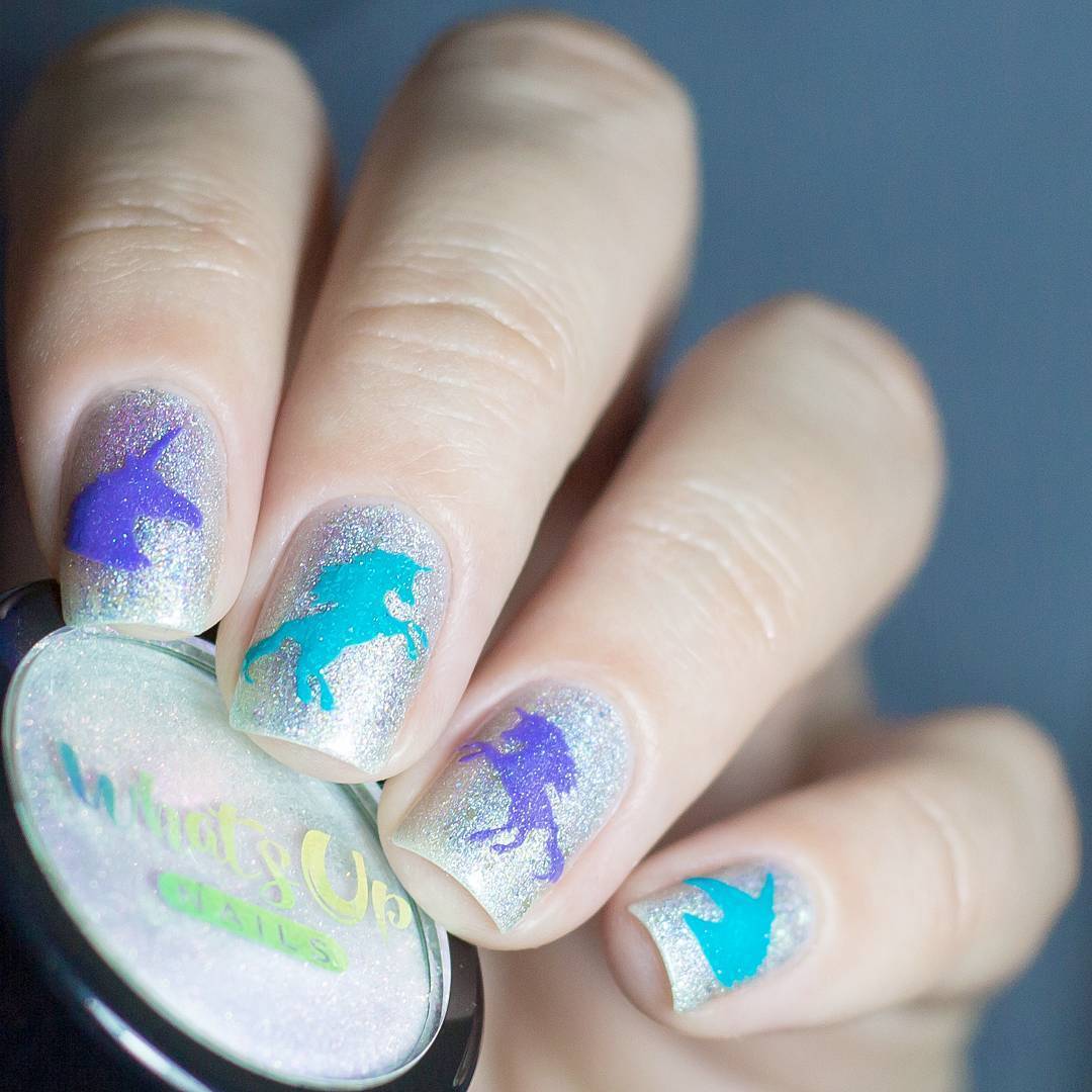 Unicorn Head Stencils for Nails, Nail Stickers, Nail Art, Nail Vinyls