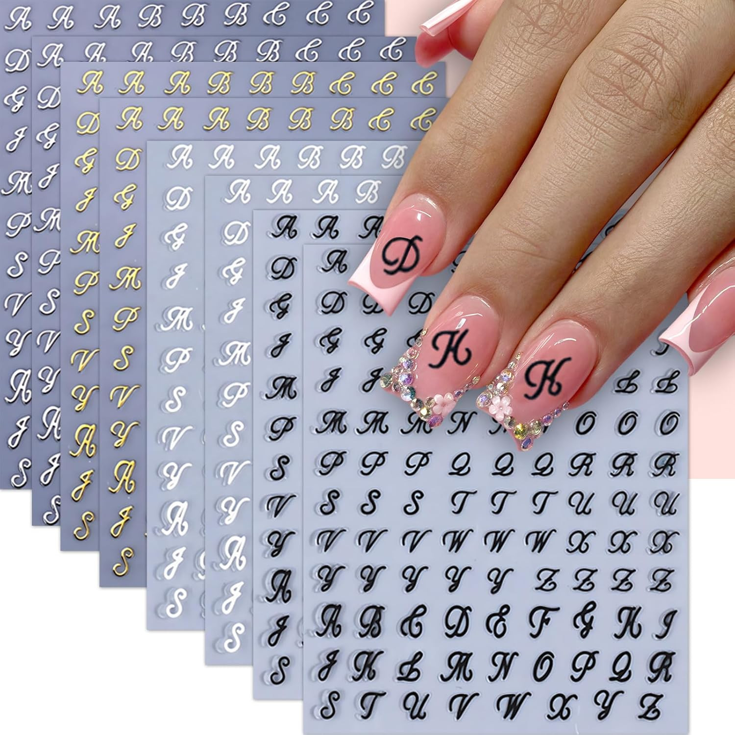 6 Sheets Independence Day Nail Stickers for Nail Art,4Th of July Nail Stickers P