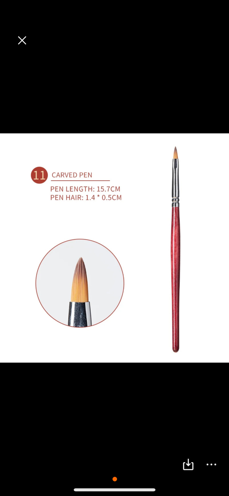 Striping Nail Art Brushes NeVi USA for Long Lines, Fine Designs. 3 pcs, 5pcs