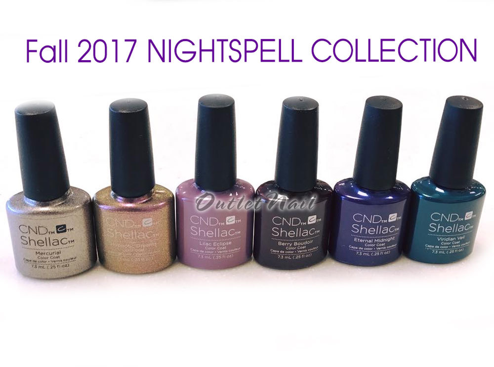 CND Shellac NIGHTSPELL UV Gel Polish FALL 2017 Collection 7.3ml .25oz @Pick ANY