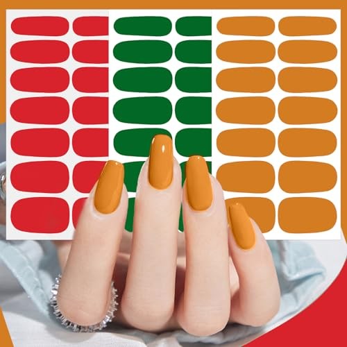 224PCS/16 Sheets Nail Polish Strips – Halloween, Fall, Christmas Gel Kit 1