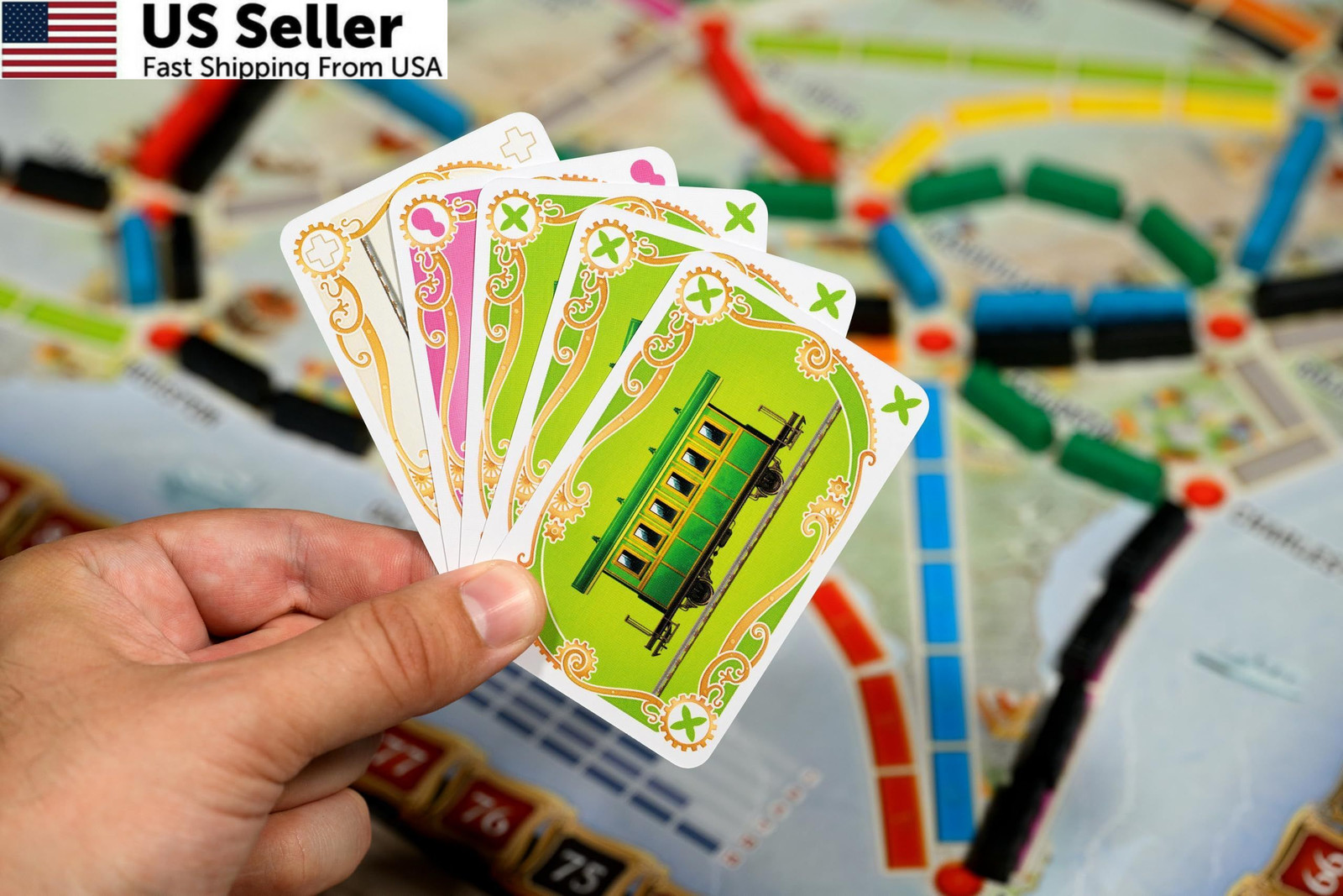 Asmodee Ticket to Ride Board Game 2025 Refresh Cross-Country Adventure FROM USA