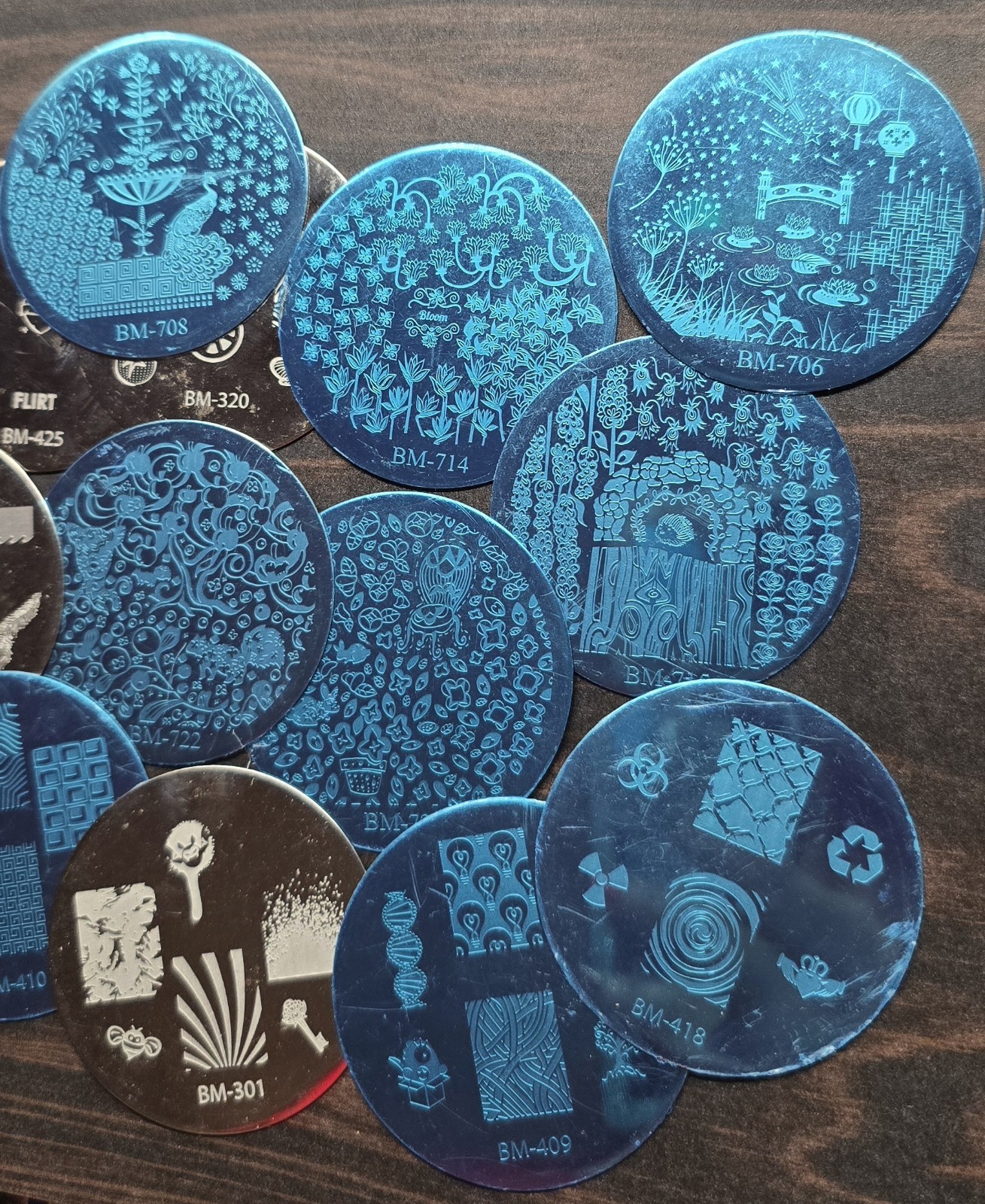 17 Bundle Monster Maniology B.M.C Nail Stamp Plates LOT Collection