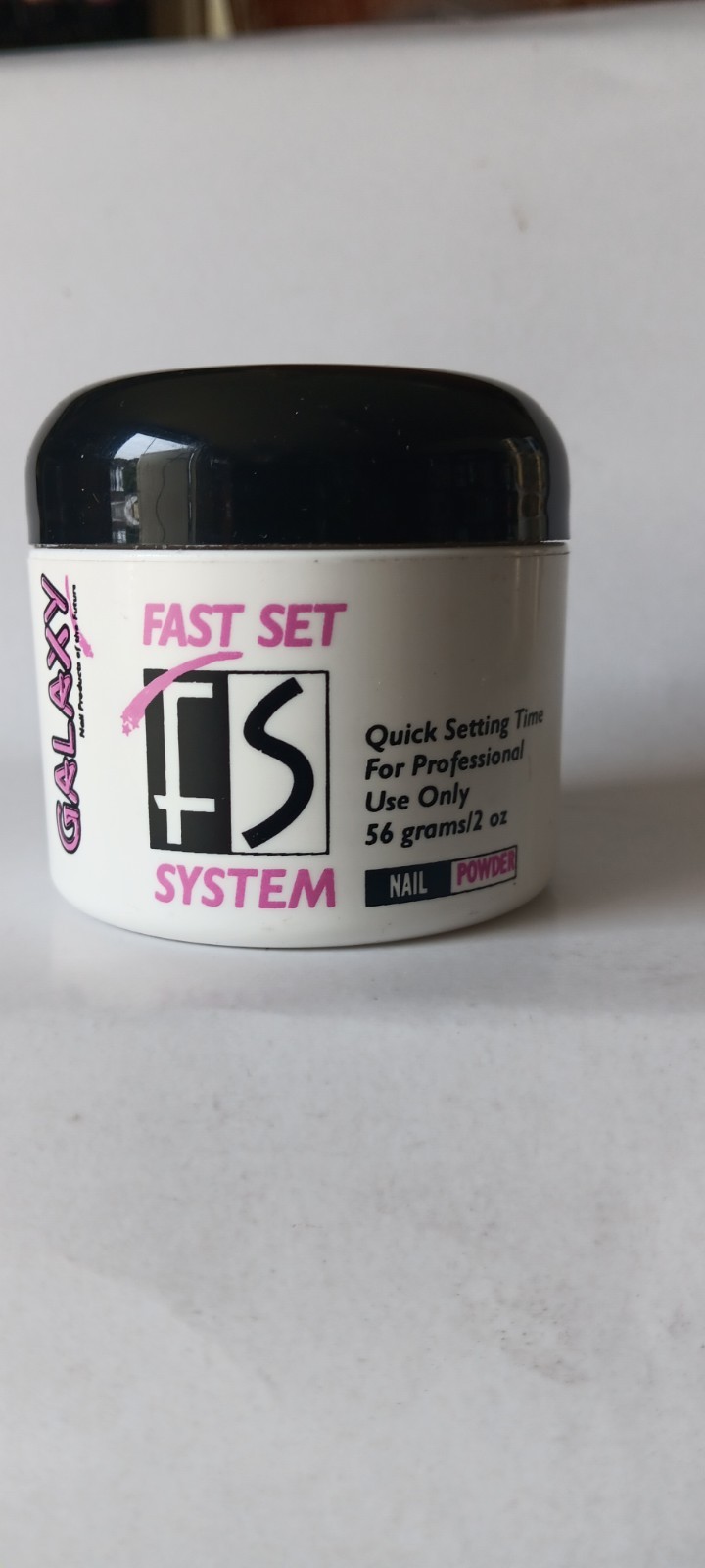 GALAXY Acrylic Fast Set WHITE LIGHTNING 2oz Acrylic Nail Powder (RARE HTF)
