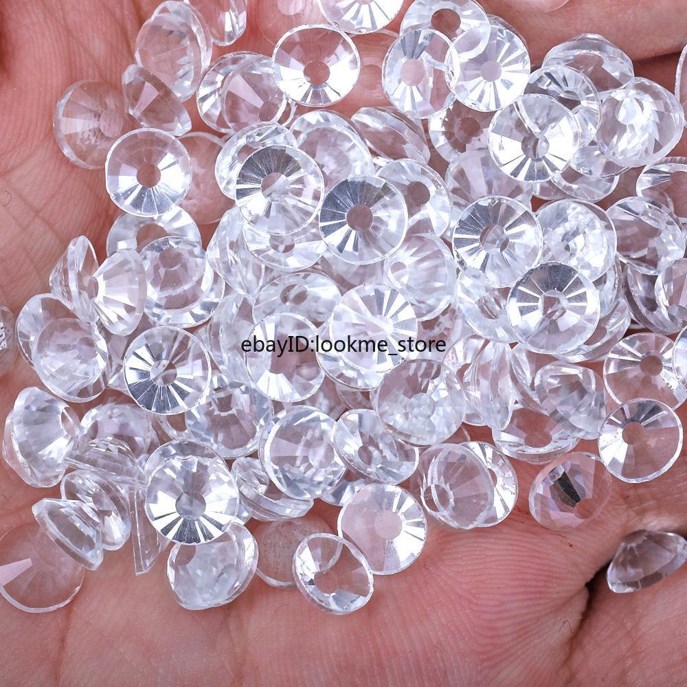 SS3-50 Crystal Clear & AB Flat Back Rhinestones Glass Beads Nail Art Craft Gems