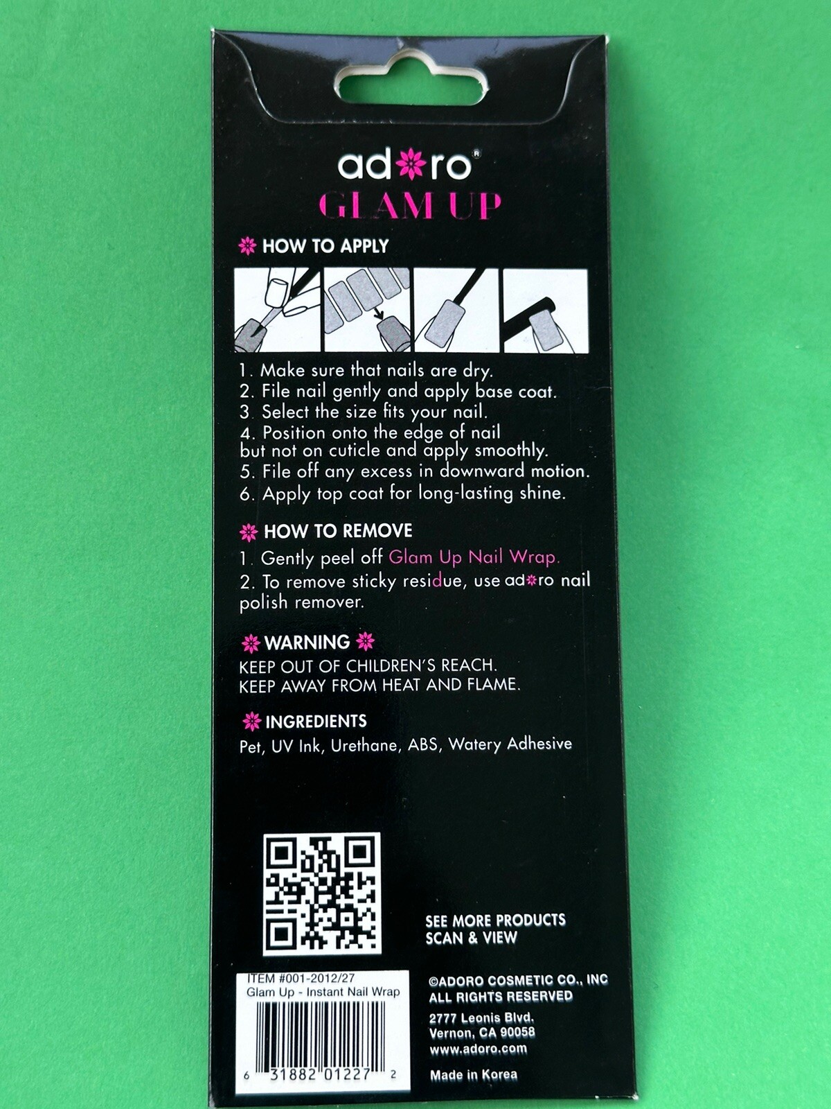 20 Strips In a Pack Instant Nail Wrap, Peel and Apply, Hottest design Brand New.