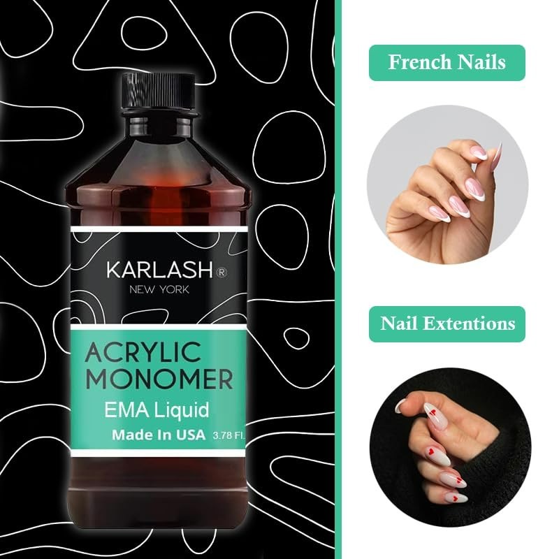 4 oz Acrylic Liquid Monomer – Strong Smell Yet Safe, Perfect for Creative Nails