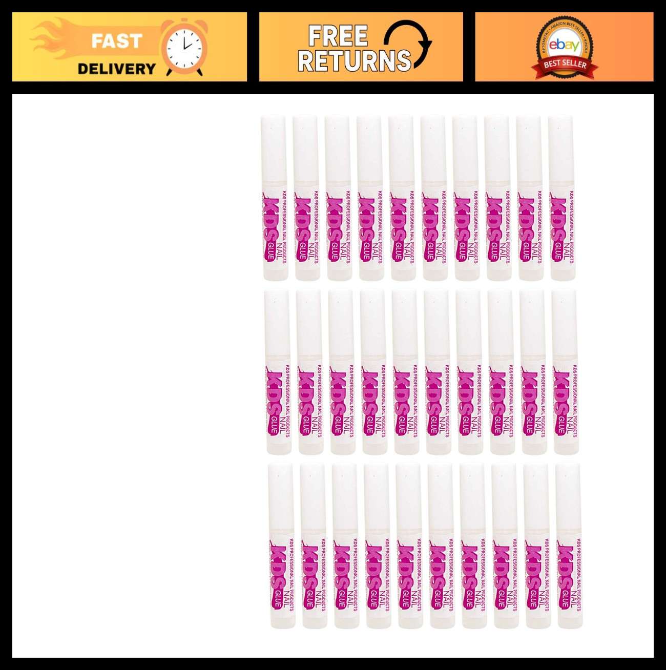 30 Pcs Nail Tip Glue – Super Bond Adhesive for Acrylic Nail Tips & Extensions