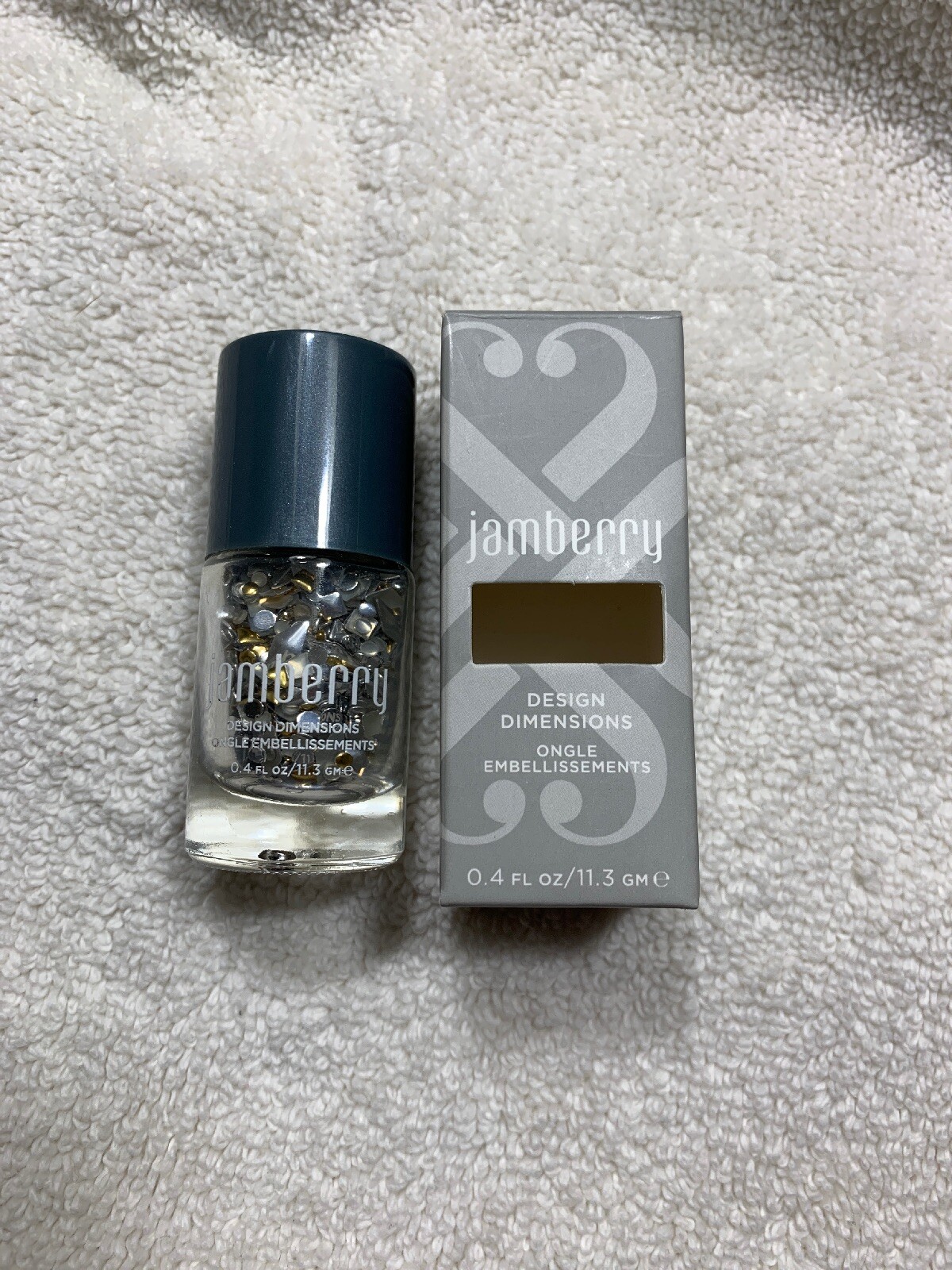 Jamberry Professional Nail *Mixed Metals* NC54 Design Dimensions Embellishments