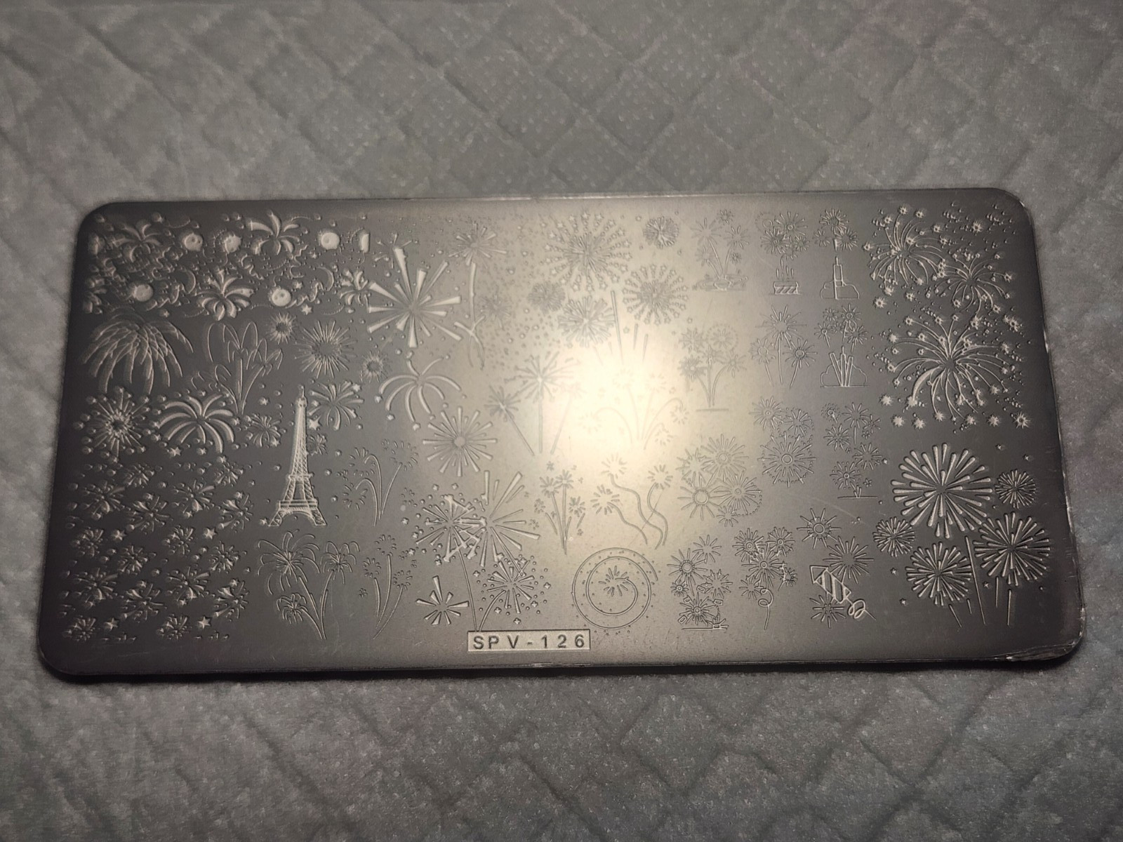 Nail Stamping Plate – Z-Joy SPV-126 Fireworks Celebration, Party – new