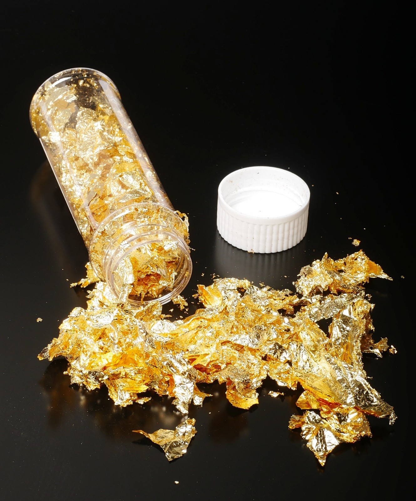 6PCS Gold Leaf Foil Flakes – Decorative Gilding Craft Art Resin Nail Decoration
