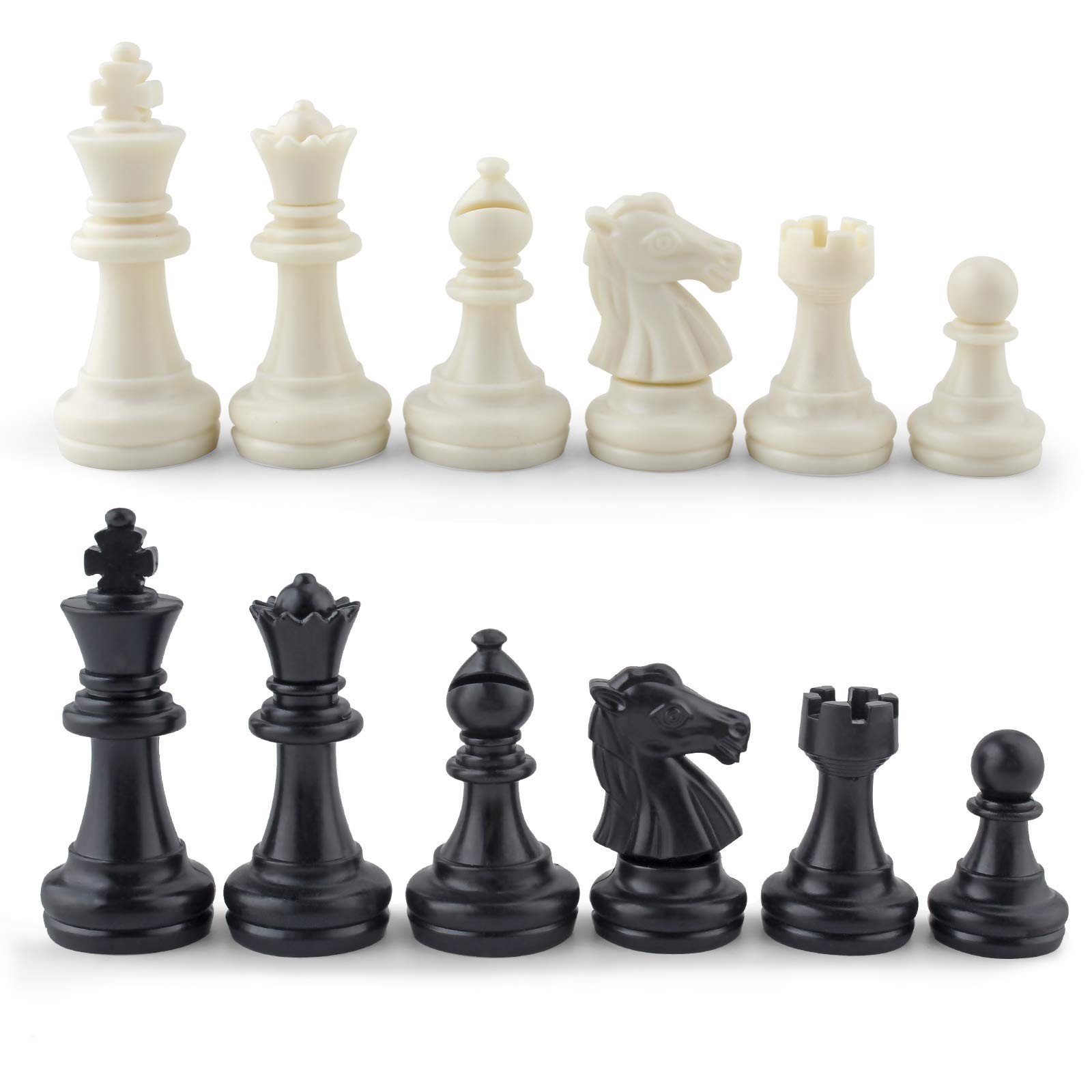DINOBROS Chess Pieces Only Magnetic 1.97 inches (King’s height),
