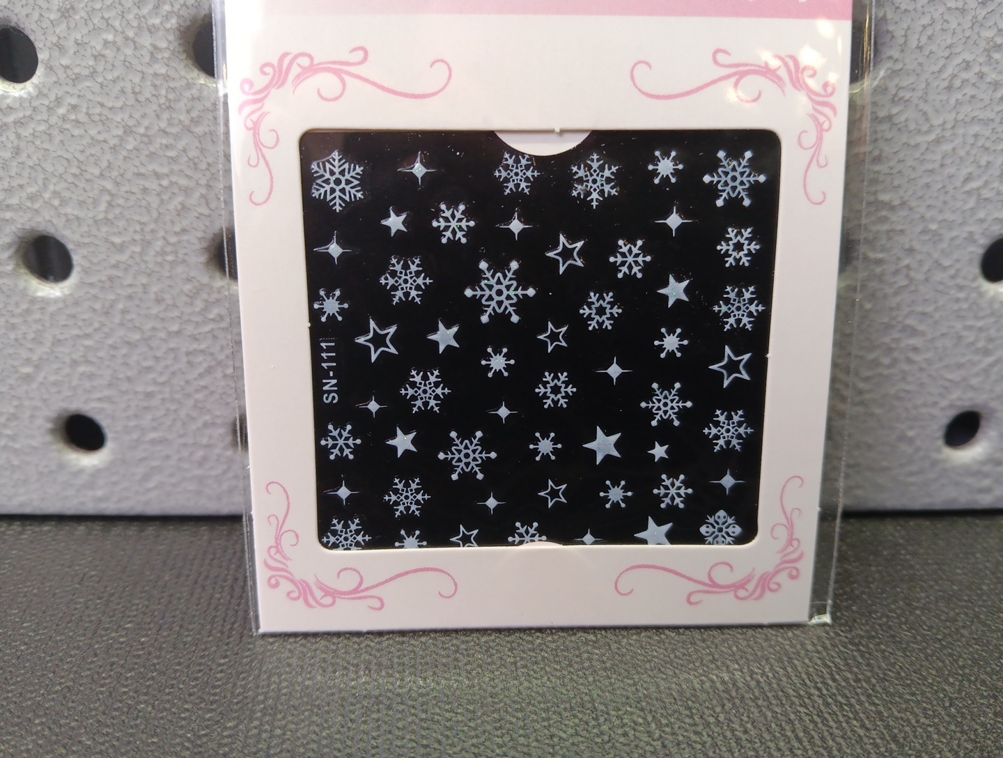 Snowflake Nail Stickers, Christmas 3D Self-Adhesive Nail Art Decals Snow (bn)
