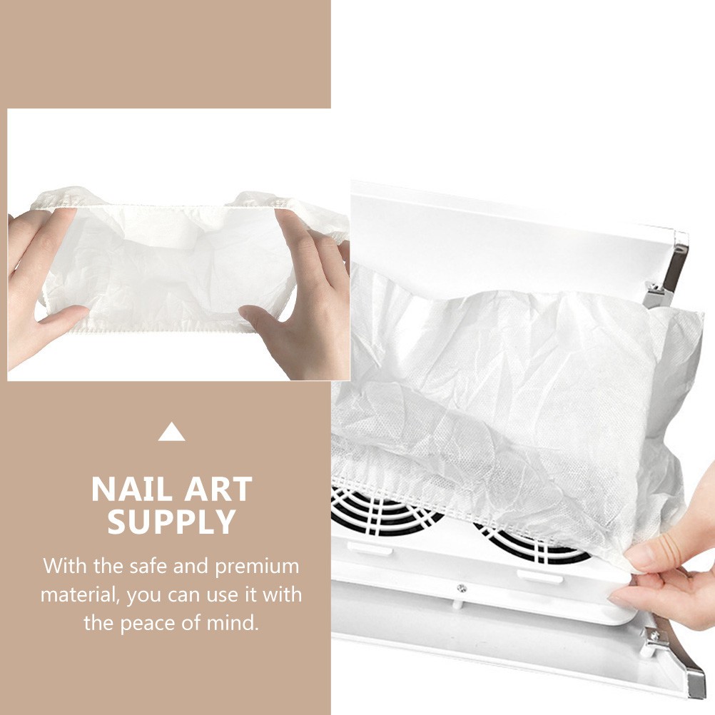 12Pcs Nail Dust Collector Useful Simple Nail Drill Dust Collecting Pouch