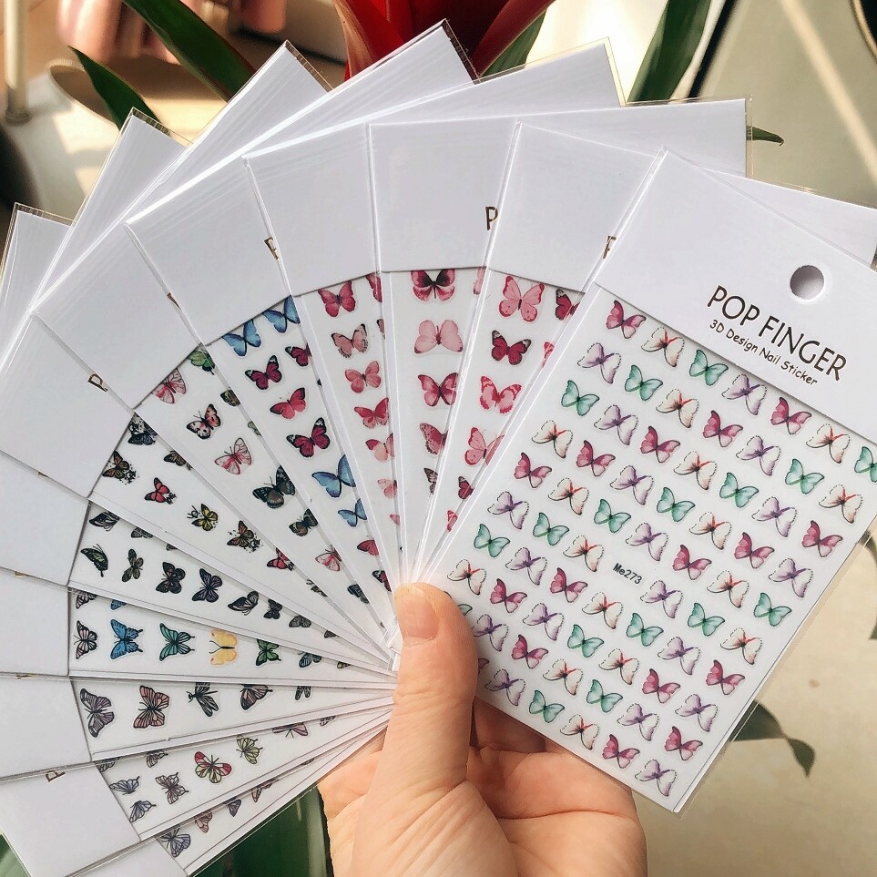 Butterfly Nail Sticker 3D Self-Adhensive Nail Decals