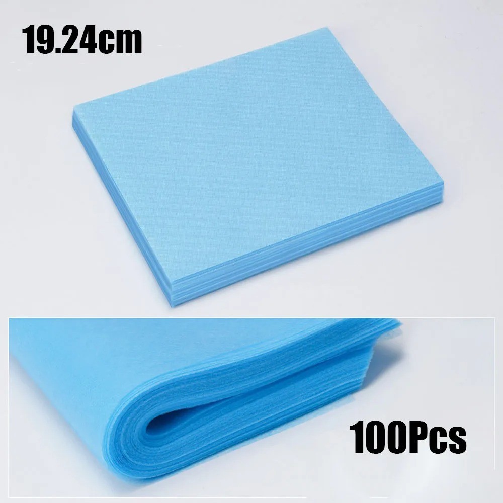 100pcs Disposable Nail Dust Collector Filter Paper | Non-Woven | Pink/Blue/White