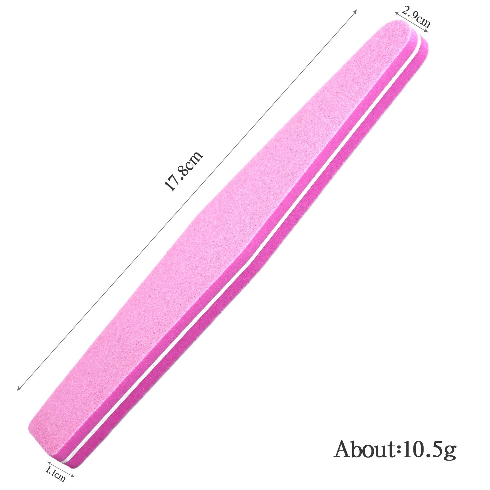10 Pcs Pink Sponge Nail Art Tips Buffer 100/180 Sanding Block Buffing Files DIY