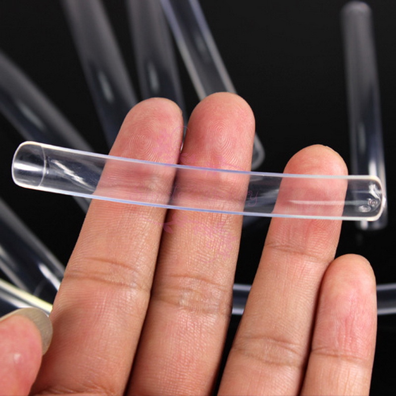100 Extra Long Curve Half Cover French Acrylic UV Gel False Salon Tips Nail Art
