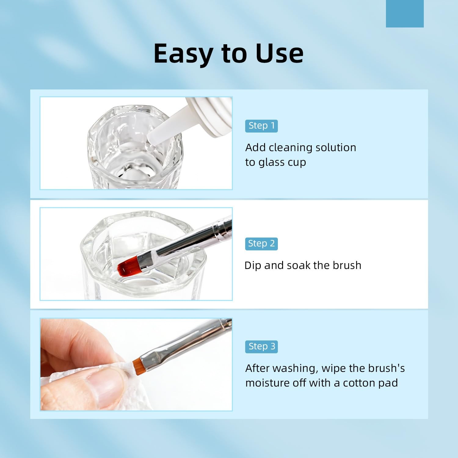 100ml Nail Art Brush Cleaner & Restorer for Gel Polish/Nail Extension Gel/Nai…