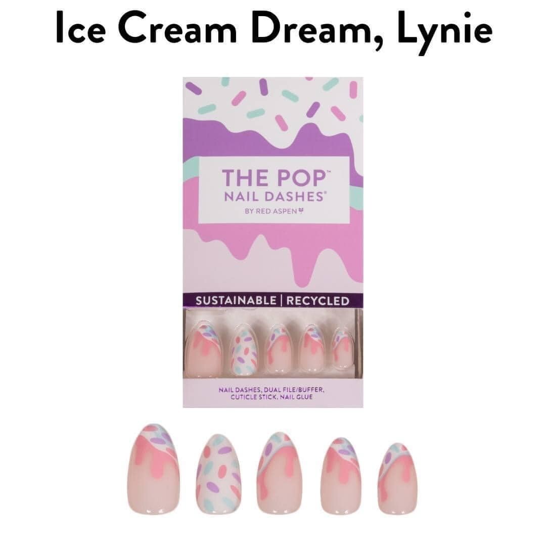 Red Aspen Press On Nails – Ice Cream Dream, Lynie – NIB