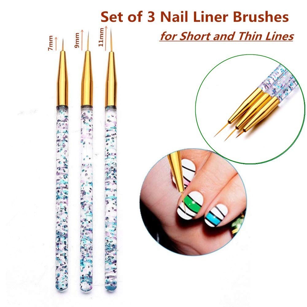 11-Piece Nail Art Brush Set for Stunning UV Gel Designs – Perfect for Beginners