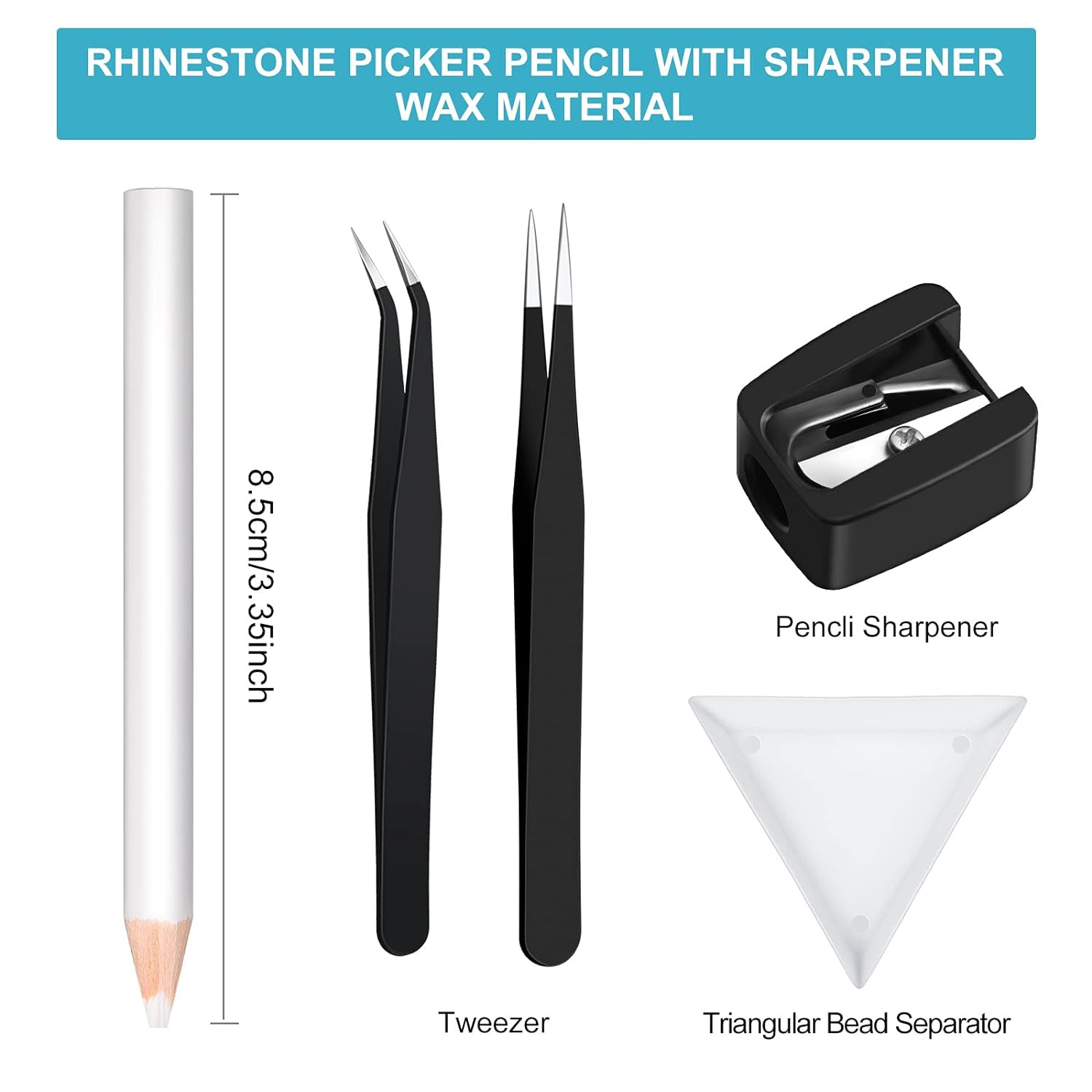 Maitys 22 Pieces Wax Rhinestone Picker Pencil Wax Pencil Set for Rhinestones