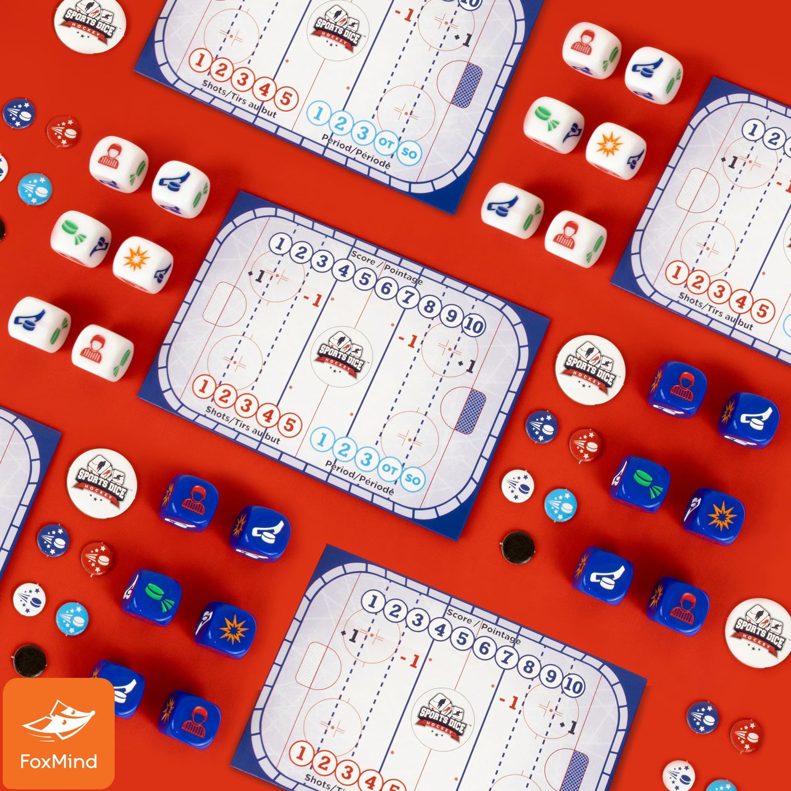 FoxMind-Games: Sports 4.5 inches x 6.25 x 1.24 inches, Hockey