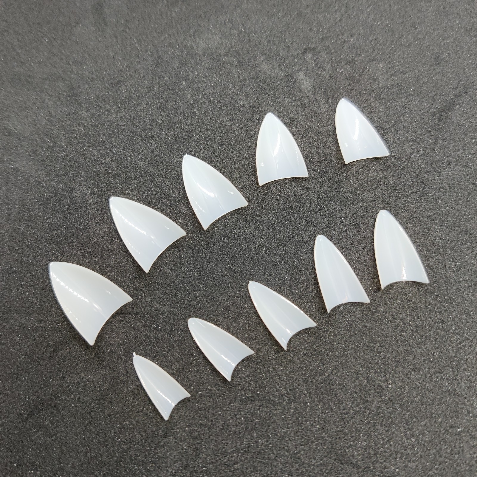 500Pcs Short Point Stiletto Artificial Nail Tips Acrylic French Natural Nails