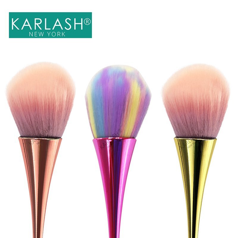 Karlash Nail Art Dust Remover Brush Acrylic & Gel Nails, Makeup Brush #2 (SET…