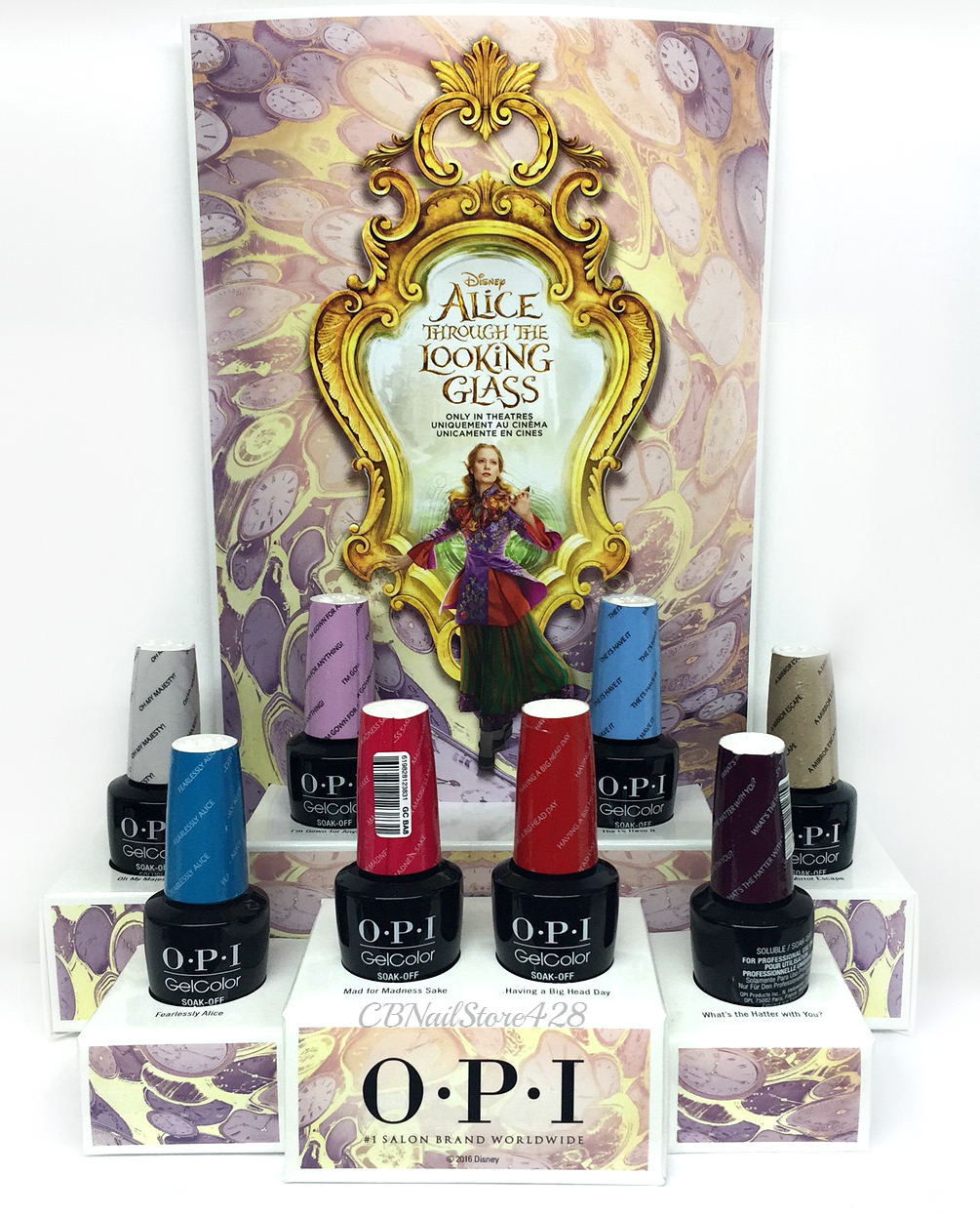 Gelcolor Soak-off- ALICE THROUGH THE LOOKING GLASS -Pick Any Color/Top/Base .5oz