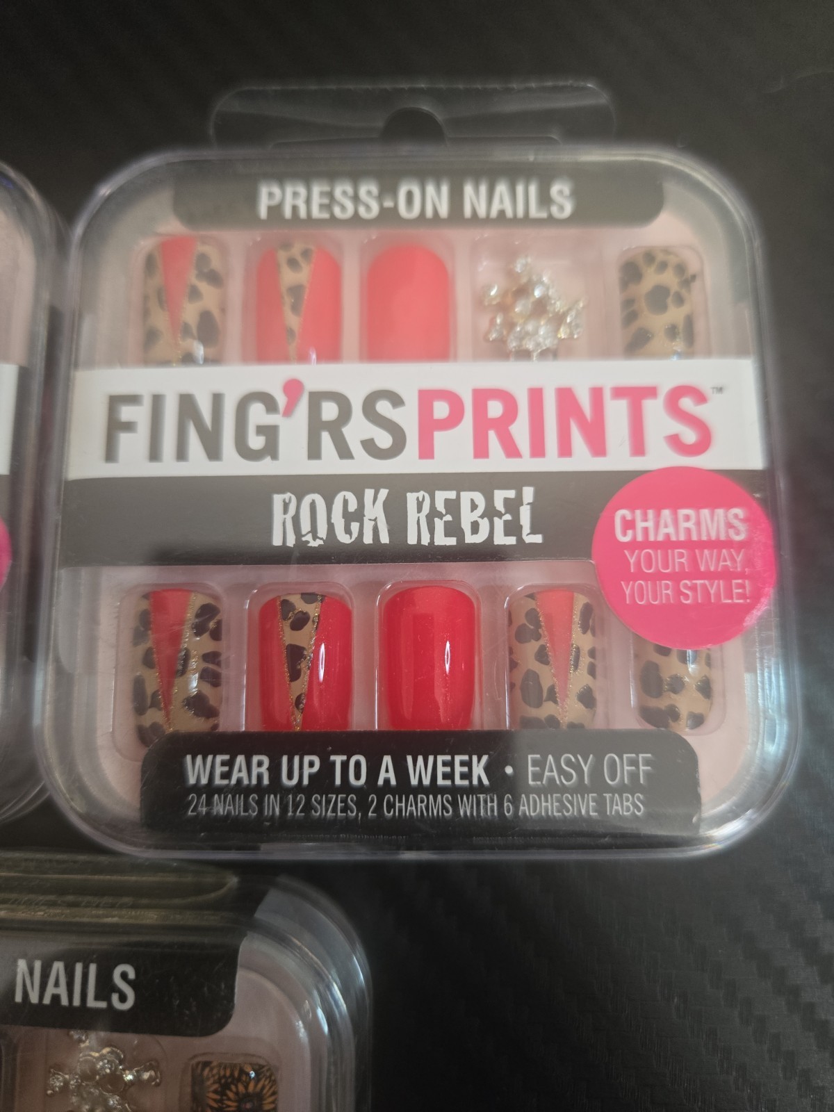 FING’RS PRE-GLUED Press OnNAILS, Ghoulish Glam, 3-Pack. (24 COUNT Per-PACK) (G4)