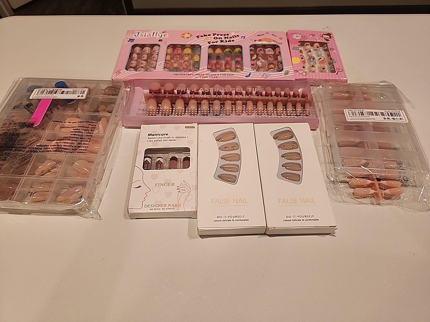 Multiple Style Size and Color Press On Nails for Women, Open Box