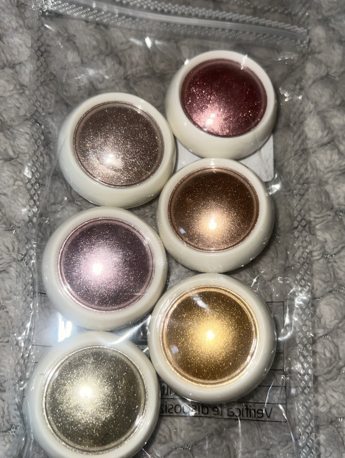 Nail Chrome Powder Set 6 Colors Glitter Fingernail Chrome Shimmer Nail Supplies