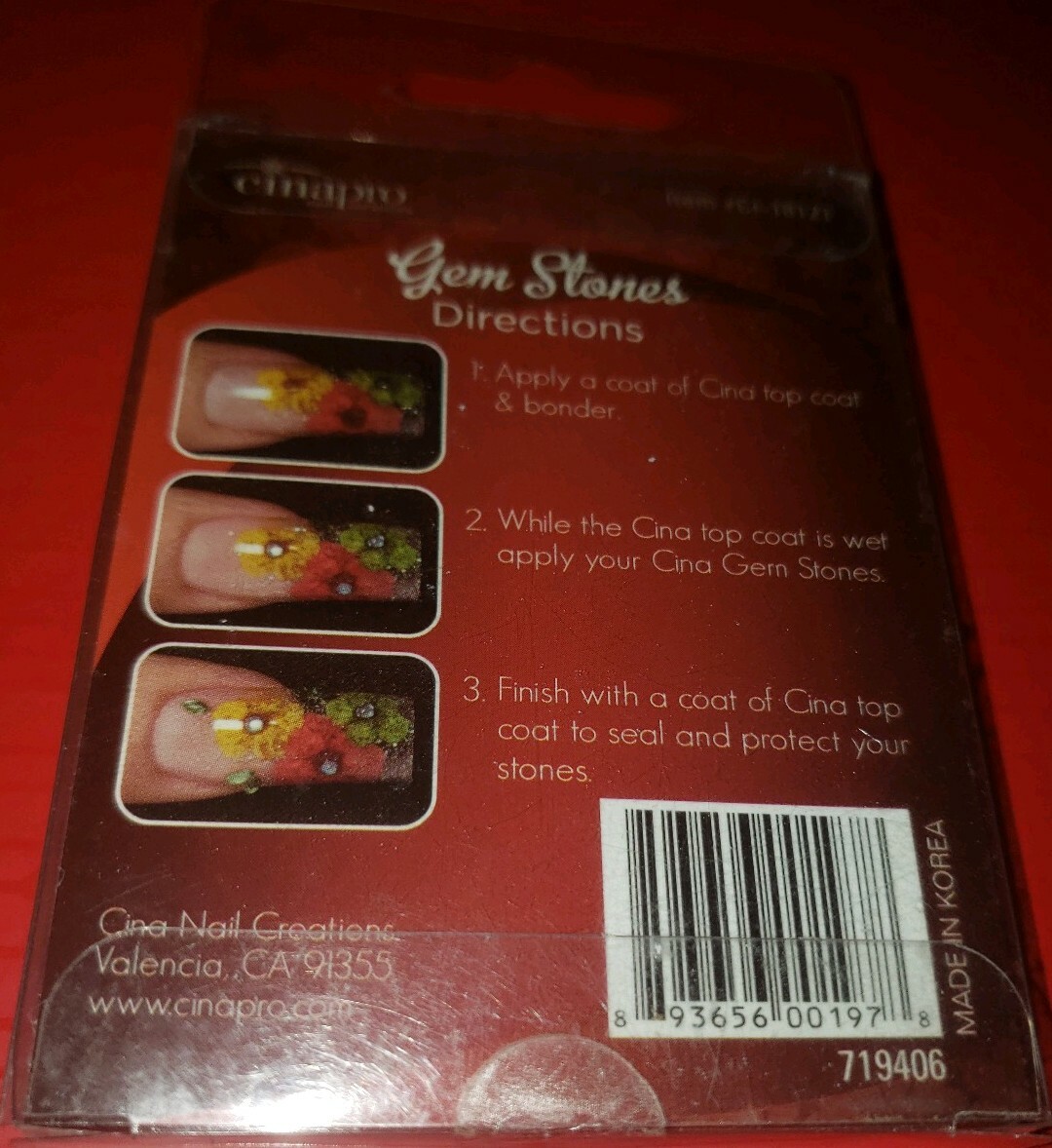 Cinapro Professional Nail Art Gem Stones Multiple Colors