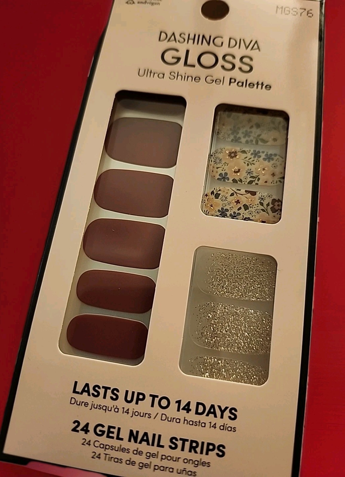 DASHING DIVA GLOSS GEL STRIPS Wild Flower 4-pack – Sealed