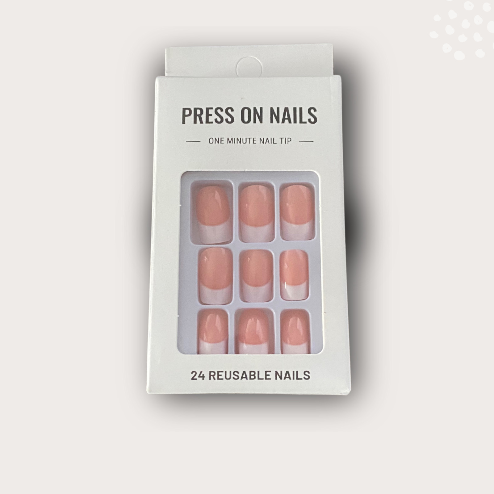 Press on nails, 24 Reusable Nails, Gift for her, One Minute Nail Tip