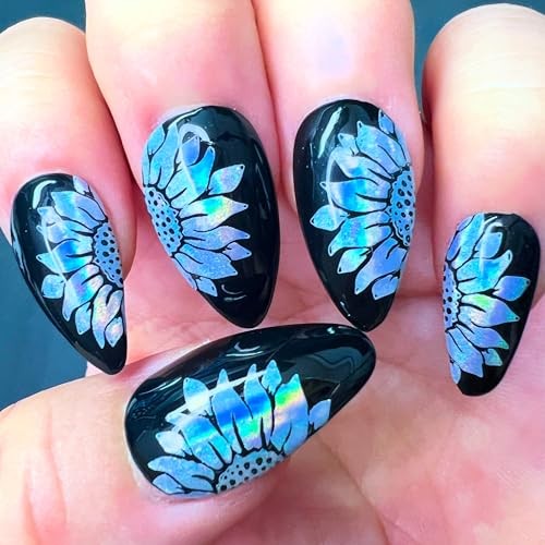 0.33 Fl Oz (Pack of 3) Chrome BLACK + WHITE + CLEAR Stamping Polishes Semi-Gel