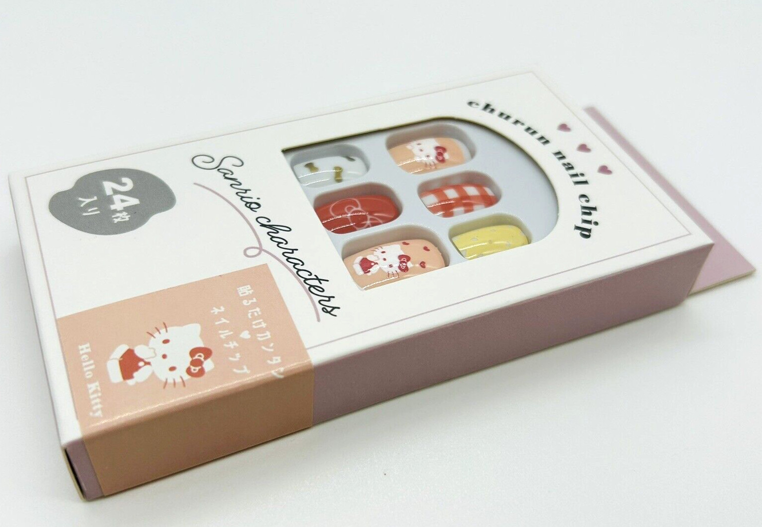 Sanrio Nail Tips Hello Kitty Kuromi My Melody 3 Sets of 24Tips NEW Japan Limited