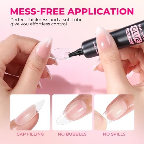 15g Nail Glue for Press Ons – 2pcs – 15g x 2 Nail Glue – No Lamp Needed